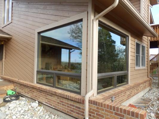 Took out six old windows and added a BIG view to this home with Picture/awning windows.