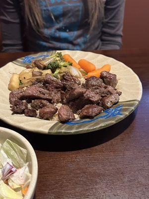 Lunch hibachi steak