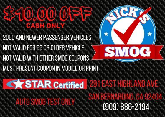 Nick's Smog Check