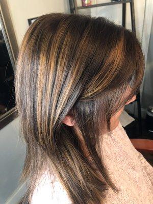 Warm balayage