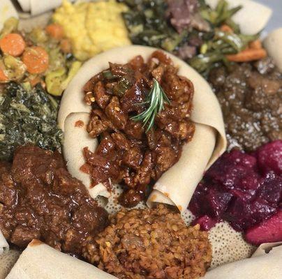 Ethiopian combo platter