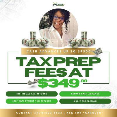 Tax Preparation Fees Starting at