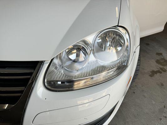 After headlight restoration