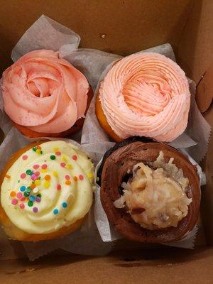 Top: Strawberry & Pink Champagne  Bottom: Vanilla & German Chocolate