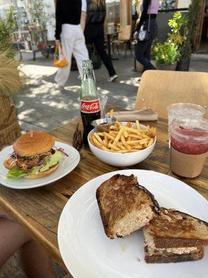 The Tuna Melt, fried chicken sandwich