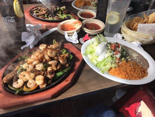 Lunch fajitas