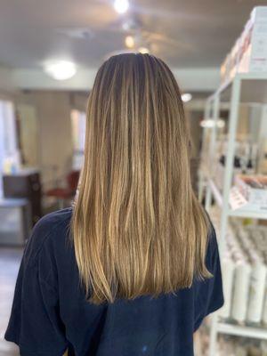 Balayage and haircut ‍