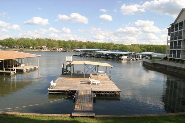 Swim dock.