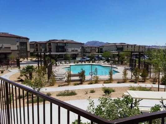 Boulder Pines Community Campus pool and recreation area