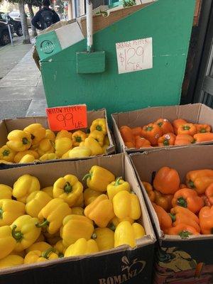 Peppers on Sale out front