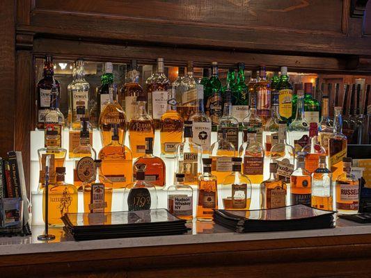 Whiskey and bourbon get a prized spot on the bar