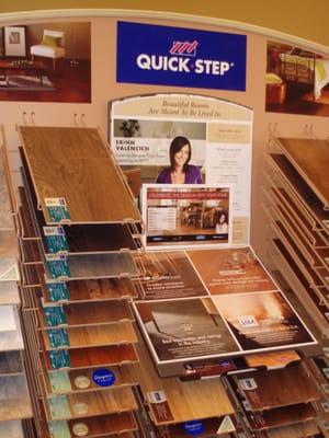 Hundreds of colors of Laminate Flooring. Quick Step, Eternity, Tri West and many other brands.