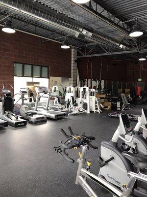 View of gym from the front desk