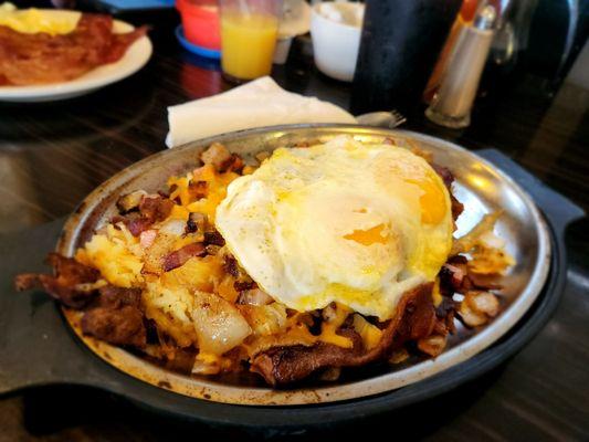 Meat lovers skillet.