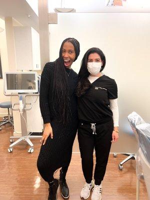 Dr. Equinda with an amazing patient!