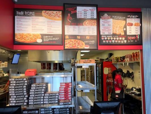 Counter Area and Menu Board