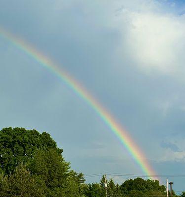 Rainbow in the parking lot