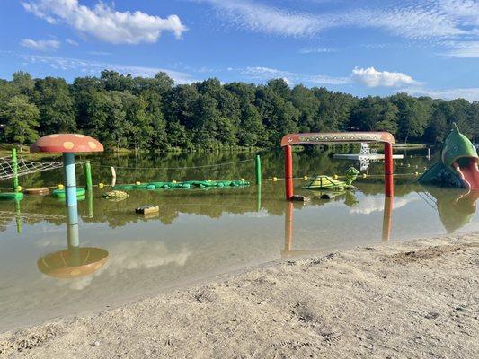 Some more play structures on the water (taken after the water area has closed)