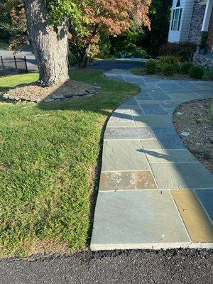 Properly Edged Sidewalk.