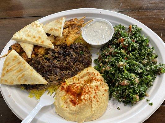 Kofta & Chicken Plate