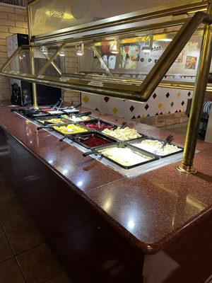 Very clean and variety of sides and salad bar.