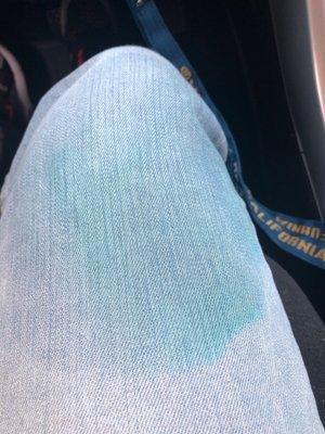 Stained jeans