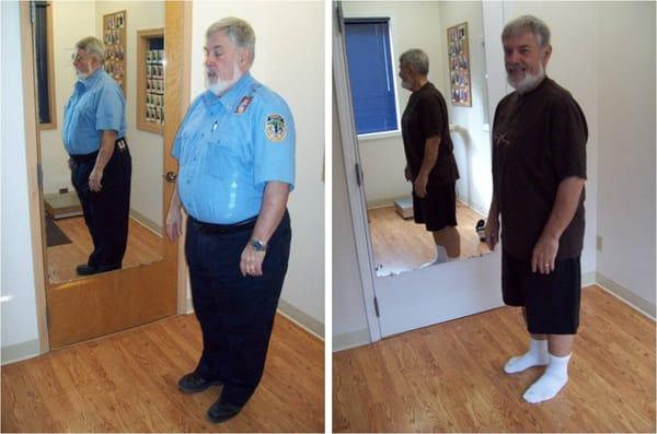 Martin lost 107 pounds in 4 months.