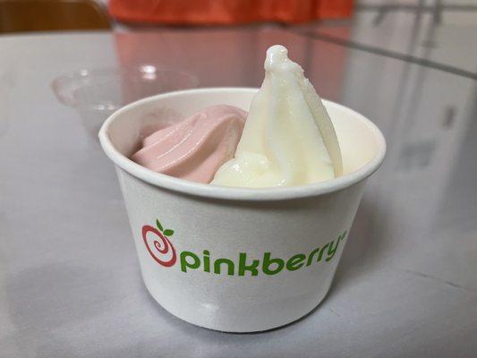 Pomegranate and Original Small Frozen Yogurt.