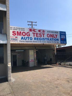 K G Smog Test only