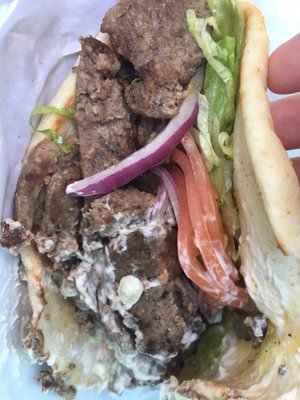 Huge gyro. Enjoyed it