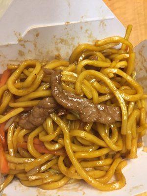 Beef lomein