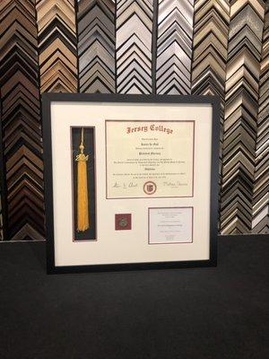 Diploma & tassel framing