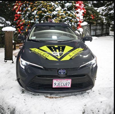 A Hero driving school brand new vehicles.