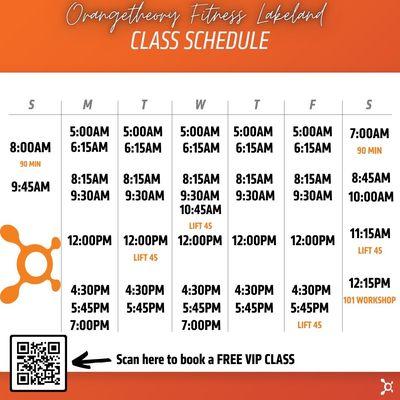 Check out all the class options! First class is FREE for local residents