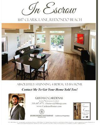 In Escrow!
Innovative Home Selling For Today's Market.
Contact Me To Get Your Home Sold!