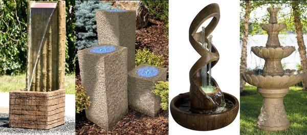 We have a multitude of fountains and water features for sale, come in and find your next centerpiece!