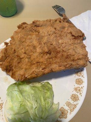 The breaded tenderloin was delicious.