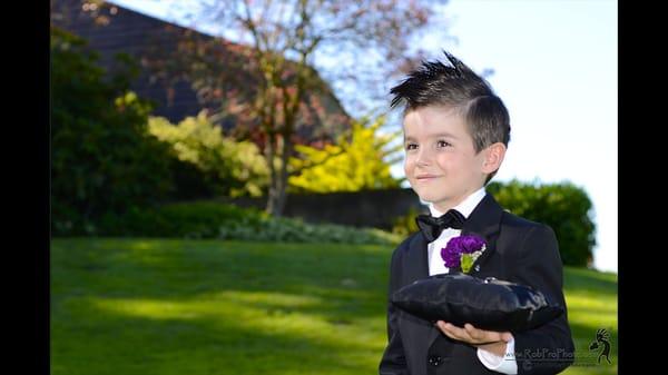 Ring Bearer Walking Down The Isle