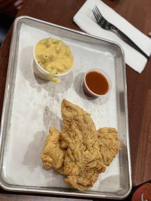 Chicken Tenders with Macaroni and Cheese