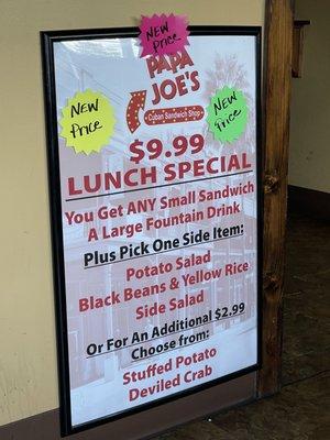 Decent lunch deal