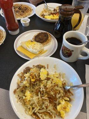 Sausage Egg & Cheese Hashbrown Bowl