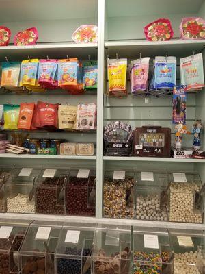 Sugar free and organic candy in a corner