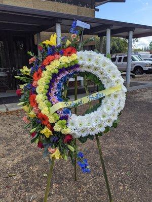 Beautiful wreath by Cute florist