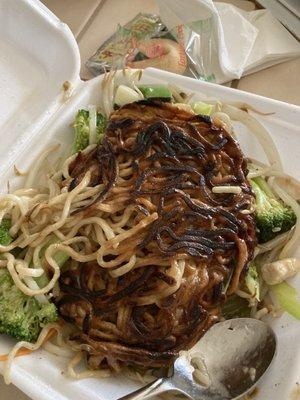 Burnt chow mein