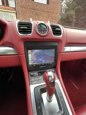 Sony XAVAX4000 with wireless CarPlay & Android Auto in 2013 Boxster S