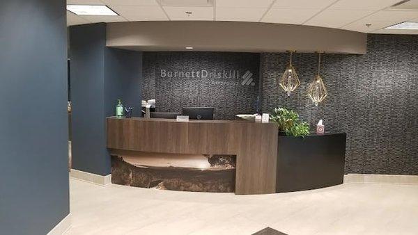 Our office reception. We relocated to North Kansas City (from Liberty) in 2018.