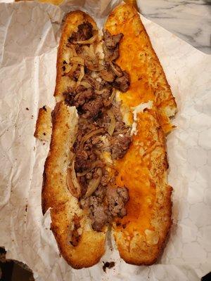 So. This their idea of a cheese steak sub. Seriously? Philly ain't that far away. So don't waste your time and money.