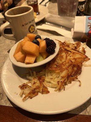 Fruit and Hashbrowns