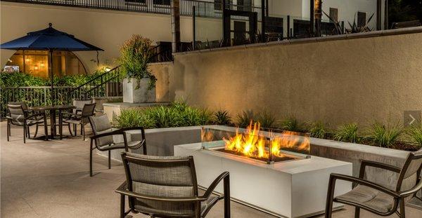 Large outdoor fire pit