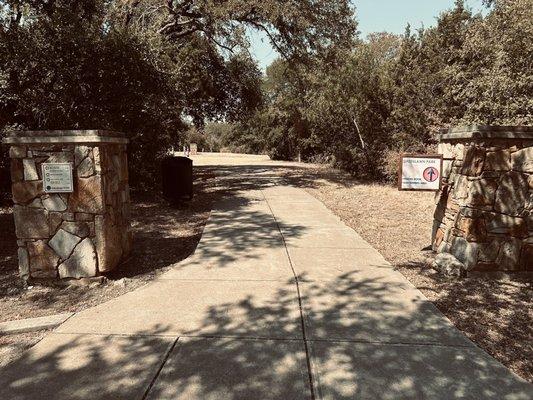 Heritage Springs Trail entrance